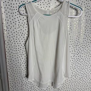 Lululemon White Sleeveless Top